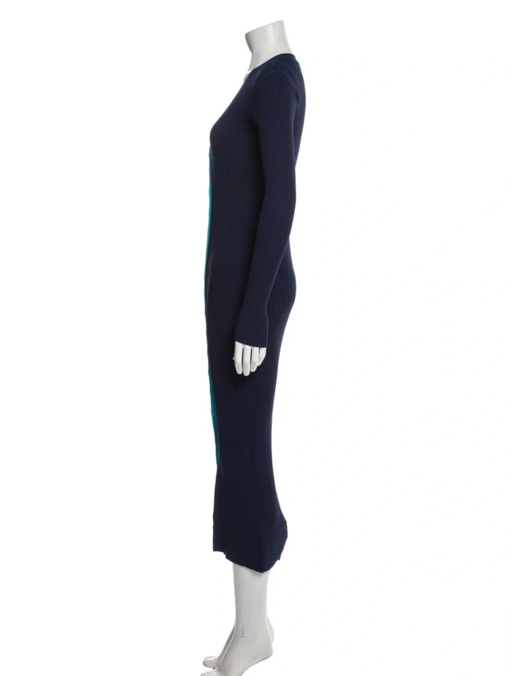 Staud Plunge Neckline Midi Length Dress - Picture 3 of 3